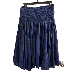 Soft Surroundings Blue Midi A-Line Skirt